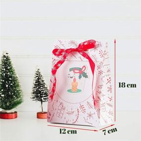 img 3 attached to 🎁 12-Piece Premium Christmas Gift Bag Set: Special Design, Reusable Craft Paper Boxes with Assorted Xmas Theme Designs by NIMU