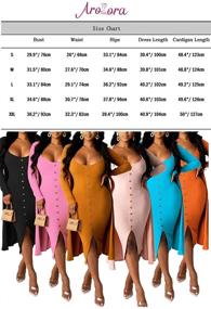 img 1 attached to Aro Lora Cardigan Sleeveless Clubwear Women's Clothing in Dresses