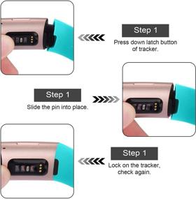img 2 attached to 🏋️ Дышащие наручники для спорта [6 штук] Совместимые с Fitbit Charge 4 и Charge 3 - Для женщин и мужчин, маленький размер.
