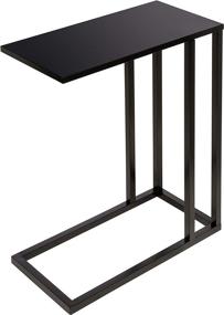 img 1 attached to 🏮 Honey-Can-Do C End Table TBL-08725 Black: Sleek and Stylish Accent for Your Living Space