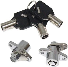img 1 attached to 🔒 ZXMOTO High-Performance Zinc Alloy SaddleBag Locks w/Keys Set for 1993-2019 Harley Touring Model Road Street Electra Glide