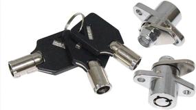 img 3 attached to 🔒 ZXMOTO High-Performance Zinc Alloy SaddleBag Locks w/Keys Set for 1993-2019 Harley Touring Model Road Street Electra Glide