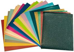 img 4 attached to 🛍️ Craftables HTV 1 Pound Grab Bag: Assorted Smooth, Flock, Foil, and Glitter Iron on Vinyl for Silhouette Cameo, Cricut, and More!