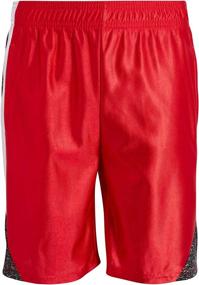 img 3 attached to Optimized Performance Basketball Shorts for Active Boys - 4 Pack