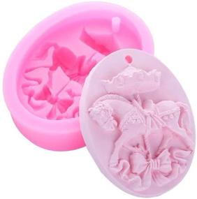 img 4 attached to 🎠 Resin Casting Mold for Small Size Carousel Horse, Silicone Chocolate Candy Mold for Merry-Go-Round, Party Cake Decorating Tool, Soap Lotion Bar, and Plaster Mold
