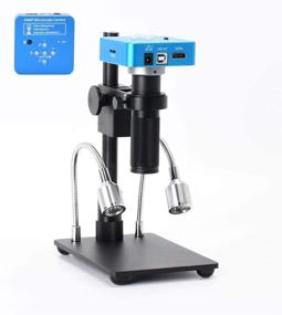 img 4 attached to 🔍 HAYEAR 34MP 2K 1080P 60FPS Full HD HDMI USB Digital Video Soldering Microscope Camera Magnifier +150X Zoom C-Mount Lens + Adjustable Illumination for Cell Phone PCB Repair - Portable & Optimized