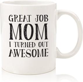 img 4 attached to Mom's Awesome Job Funny Coffee Mug - Christmas Gift for Mom, Women - Best Mom Gifts - Unique Gag Xmas Gift Idea for Her from Daughter, Son, Child, Kids - Cool Birthday Present for a Mother - Fun Novelty Cup