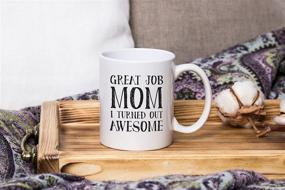 img 1 attached to Mom's Awesome Job Funny Coffee Mug - Christmas Gift for Mom, Women - Best Mom Gifts - Unique Gag Xmas Gift Idea for Her from Daughter, Son, Child, Kids - Cool Birthday Present for a Mother - Fun Novelty Cup