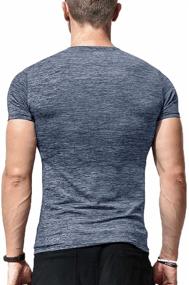 img 3 attached to 👕 LecGee Henley Active Performance Athletic T-Shirt for Men | Trendy Shirts for Workout and Casual Wear