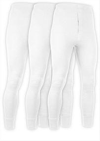 img 2 attached to 🔥 Ultimate Thermal Comfort: Andrew Scott Men's 2 Piece & 6 Piece Base Layer Long Sleeve + Long Pant Thermal Underwear Set (1 & 3 Pack Mix Match Options)