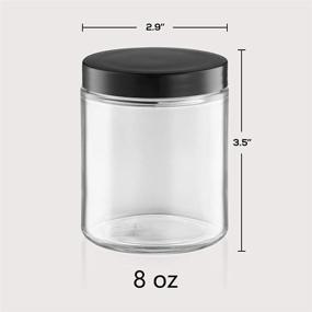 img 3 attached to Sweejar 8 oz Glass Candle Jars with Lids (16 Pack) - Versatile Containers for Candles, Food Storage, and Spice