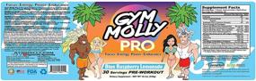 img 1 attached to 🏋️ Gym Molly PRO - Blue Raspberry Lemonade PreWorkout - 30 Servings, 6G Citrulline Malate, 4G Beta-Alanine, 300mg Caffeine from Pure Coffee Plants