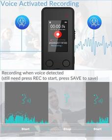 img 1 attached to 🎙️ Aomago Digital Voice Recorder 32GB: Playback, Voice Activation, and 1536Kbps Stereo HD Recording for Lectures and Meetings
