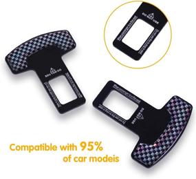 img 3 attached to JUSTTOP 2 Pack Tongue Universal Vehicle Black Interior Accessories