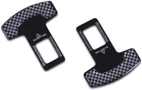 img 4 attached to JUSTTOP 2 Pack Tongue Universal Vehicle Black Interior Accessories
