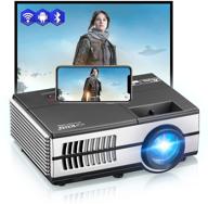 🎥 ultimate hd multimedia mini movie projector: bluetooth wifi smart android os screen mirroring hdmi usb vga av, portable indoor/outdoor video gaming home theater cinema for phone dvd laptop tv stick x-box ps4 logo