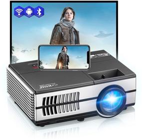 img 4 attached to 🎥 Ultimate HD Multimedia Mini Movie Projector: Bluetooth WiFi Smart Android OS Screen Mirroring HDMI USB VGA AV, Portable Indoor/Outdoor Video Gaming Home Theater Cinema for Phone DVD Laptop TV Stick X-Box PS4