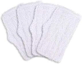 img 4 attached to 🧽 Aunifun 4 Pack Washable Cleaning Pads for Shark Steam & Spray Mop SK410, SK460, SK115, SK140, SK141, SK435CO, S3101, S3102, S3250, S3251: High-Quality Reusable Cleaning Pads for Effective Cleaning