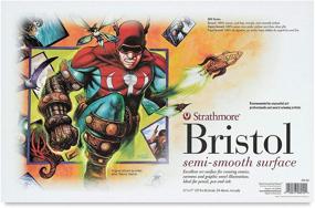 img 1 attached to 📄 Strathmore ST236-82: 11x17 Semi-Smooth 500 Series Sequential Art Bristol Paper Sheets - White