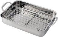 cuisinart 7117-14rr lasagna pan with stainless roasting rack: perfect cookware for delicious lasagna recipes logo