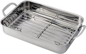 img 4 attached to Cuisinart 7117-14RR Лазанья пан с нержавеющей решеткой для жарки: отличная посуда для вкусных рецептов лазаньи