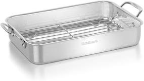 img 1 attached to Cuisinart 7117-14RR Лазанья пан с нержавеющей решеткой для жарки: отличная посуда для вкусных рецептов лазаньи