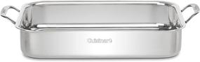 img 3 attached to Cuisinart 7117-14RR Лазанья пан с нержавеющей решеткой для жарки: отличная посуда для вкусных рецептов лазаньи