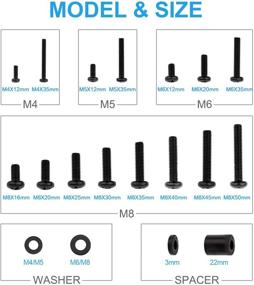 img 3 attached to 📺 Rentliv Universal TV Mounting Hardware Kit: Up to 80 inch TVs, M4-M8 Screws, Spacers & Washers - Compatible with All TV and Monitor Mounts