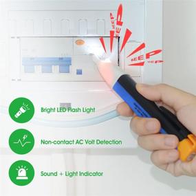 img 3 attached to 📏 ANNMETER AN-700B Digital Multimeter Pen Type with LED Light Indication Meter - AC Volt 1000V Reader, 500H Frequency Tester