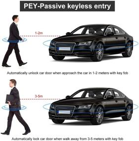 img 1 attached to 🚗 Partol PKE Car Alarm System: Smart Keyless Entry & Engine Start Security Kit for 12V Cars