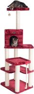 armarkat a6902b classic cat tree - burgundy, 54 pound logo