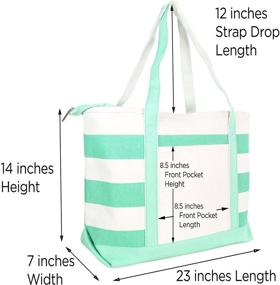 img 1 attached to 👜 DALIX Monogram Beach Totes for Women - Personalized Handbags & Wallets with Totes