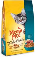 🐱 delicious meow mix tender centers flavor dry cat food for feline satisfaction! logo