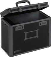 🔐 tactical black vaultz locking personal file tote for letter-sized documents (vz00310) логотип