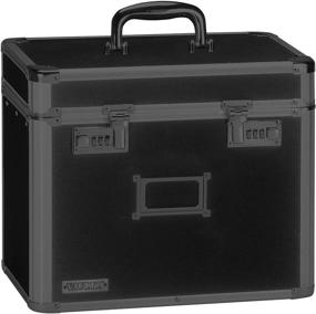 img 1 attached to 🔐 Tactical Black Vaultz Locking Personal File Tote for Letter-Sized Documents (VZ00310)