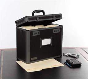 img 2 attached to 🔐 Tactical Black Vaultz Locking Personal File Tote for Letter-Sized Documents (VZ00310)