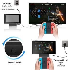 img 1 attached to 📺 UKor TV Dock Docking Station for Nintendo Switch: Portable Charging Stand with HDMI Adapter & USB 3.0 Port - Replacement Charging Dock