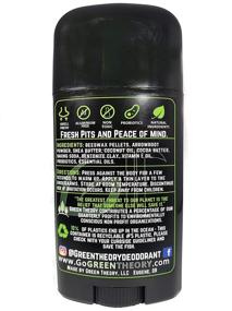 img 1 attached to Green Theory Probiotic Natural Deodorant for Men - Biohazard, Aluminum-Free, Non-Toxic, Pine, Clary Sage, Vetiver, and Orange Essential Oils - Solid 2.65 Ounce Stick