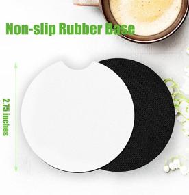img 1 attached to 50-Piece Wholesale Sublimation Car Coaster Blanks - DIY Crafts Cup Coasters Painting Project - Sublimation Accessories, 2.75 Inch, White