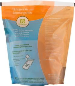 img 3 attached to 🍊 Grab Green Automatic Dishwashing Detergent Pods - 60 Count - Tangerine Lemongrass Scent - Plant and Mineral Based - Superior Cleaning - Powerful Grease Removal - Brilliant Shine