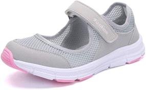 img 4 attached to SAGUARO Breathable Walking Sneakers Lightweight Women's Shoes and Athletic