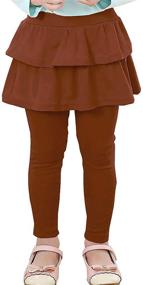 img 4 attached to 👧 Adorable RieKet Girls Toddler Leggings Skirt: Perfect Addition to Your Little Girl's Wardrobe!