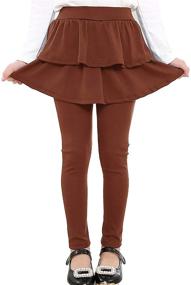 img 3 attached to 👧 Adorable RieKet Girls Toddler Leggings Skirt: Perfect Addition to Your Little Girl's Wardrobe!