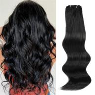 abh amazingbeauty hair extensions - high quality real human hair, thick remy clip ins for full head, double weft 7 pieces with 17 clips - silky straight soft hair, jet black color 1 - 125g 22 inch logo