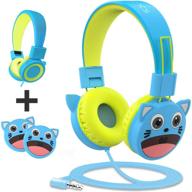 дружелюбные к детям наушники kidmoments k13 on-ear с ограничением громкости 85 дб, безопасные для детей, изготовленные из материалов, безопасных для пищевых продуктов, без содержания бпа, с разъемом, свободным от путань, проводные наушники для детей, малышей, младенцев. логотип