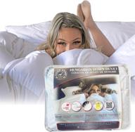 🛏️ down under bedding california king size all season white down duvet insert - 100% cotton cover - 550 loft, warm, cooling comforter - lightweight blanket with corner ties tab - made in canada - 110"x100 logo