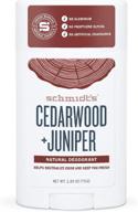 🌲 schmidt's natural deodorant cedarwood + juniper - 2.65 oz. logo