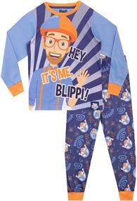 img 4 attached to Comfortable and Stylish Blippi Boys Pajamas for a Goodnight's Sleep