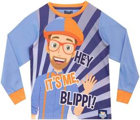 img 3 attached to Comfortable and Stylish Blippi Boys Pajamas for a Goodnight's Sleep