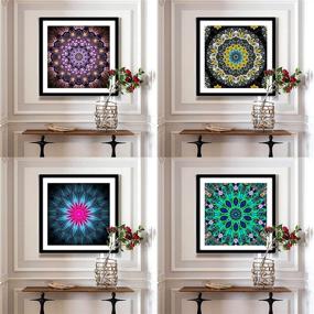 img 1 attached to Enhance Your Creativity with UPINS 4 Pack 5D DIY Flower Diamond Painting Kit (30X30CM/12X12inch) Увеличьте свою креативность с набором для диамантовой живописи UPINS 4 Pack 5D DIY Flower (30X30CM/12X12 дюймов)